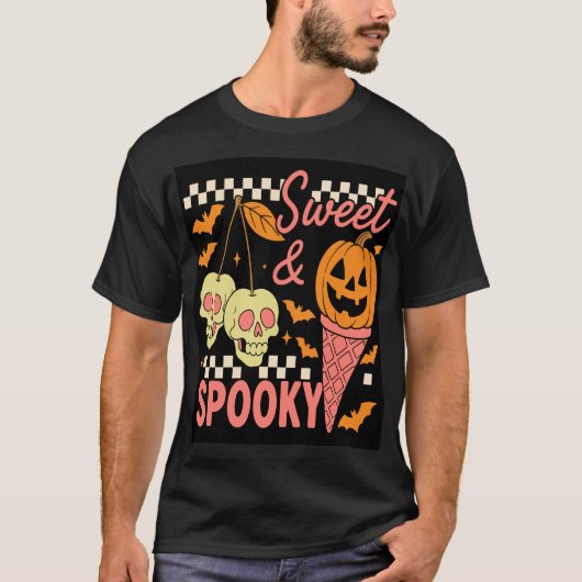 スイートでスプーキーなキュートなハロウィン Tシャツ (正面)