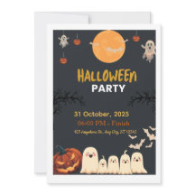 スイートでホラーなハロウィンパーティーの招待状