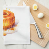 スイートなケーキのデザイン キッチンタオル (四つ折り)