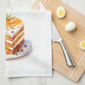 スイートなケーキデザイン キッチンタオル (四つ折り)