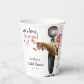 スイートなサプライズ!ストロベリーアイスクリームのブライダルシャワー 紙コップ (裏面)