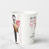 スイートなサプライズ!ストロベリーアイスクリームのブライダルシャワー 紙コップ (左)