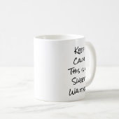 スイートな待ち時間です、落ち着いて コーヒーマグカップ (正面右)