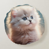 スイートふわふわ子猫 ラウンドクッション (裏面)