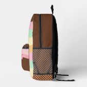 スイートアイスクリームカラー名前をカスタムするプリントバックパック プリントバックパック (右)