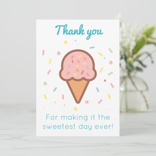 スイートアイスクリームサンキューカード サンキューカード (スタンド正面)