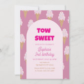 スイートアイスクリームバースデー 招待状 (正面)