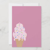 スイートアイスクリームバースデー 招待状 (裏面)