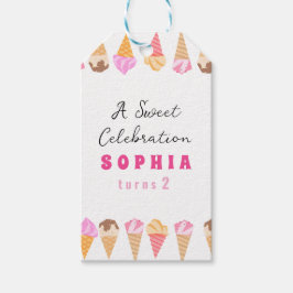 スイートアイスクリームパーティー ギフトタグ
