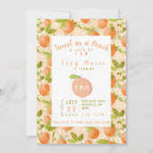 スイートアザピーチ1st誕生日招待状 招待状 (正面)