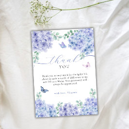 スイートアジサイフローラガーデンベビーシャワー サンキューカード