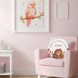 スイートアストロベリーガールハッピーバースデーパーティー ラウンドクッション