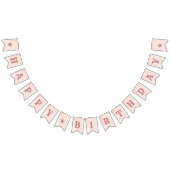 スイートアストロベリーフェアリーガール誕生日へようこそ バンティングフラッグ (全)