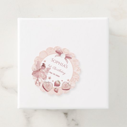 スイートアストロベリーフェアリーガール誕生日へようこそ フェイバータグ (インサイチュ)