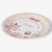 スイートアストロベリーフェアリーガール誕生日へようこそ ペーパープレート (アングル)