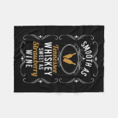 スイートアストロベリーワインテネシープライド飲む フリースブランケット (正面(横))