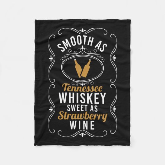スイートアストロベリーワインテネシープライド飲む フリースブランケット (正面)