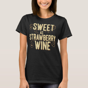 スイートアストロベリーワインレディースデザイナーカントリーT Tシャツ
