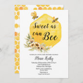 スイートアズカンビーベビーシャワー招待状 招待状 (正面/裏面)