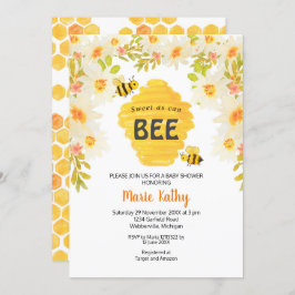 スイートアズカンビーベビーシャワー招待状 招待状