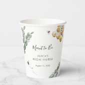 スイートアズカンビーユーカリプタスブライダルシャワー 紙コップ (裏面)