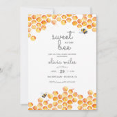 スイートアズビーベイビーシャワー招待状 招待状 (正面)