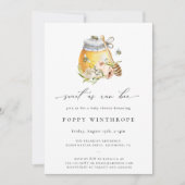 スイートアズビーベイビーシャワー招待状 招待状 (正面)