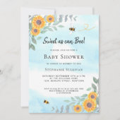スイートアズビーベイビーシャワー招待状 招待状 (正面)