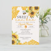 スイートアズビーベイビーシャワー招待状 招待状 (スタンド正面)