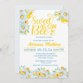 スイートアズビーベイビーシャワー招待状 招待状 (正面/裏面)