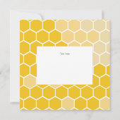 スイートアズビーベイビーシャワー招待状 招待状 (裏面)