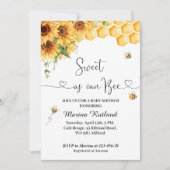 スイートアズビーベイビーシャワー招待状 招待状 (正面)