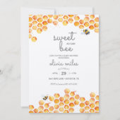 スイートアズビーベイビーシャワー招待状 招待状 (正面)