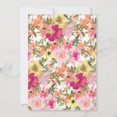 スイートアズビーベビーガールシャワー招待状 招待状 (裏面)