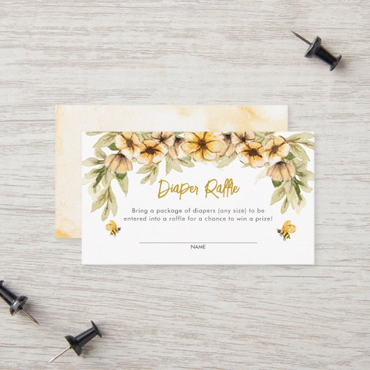 スイートアット缶ビーベビーおむつラッフルカード コーリングカード (正面/裏面インサイチュ)