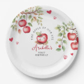 スイートアップルオブザour eye誕生日 ペーパープレート (正面)