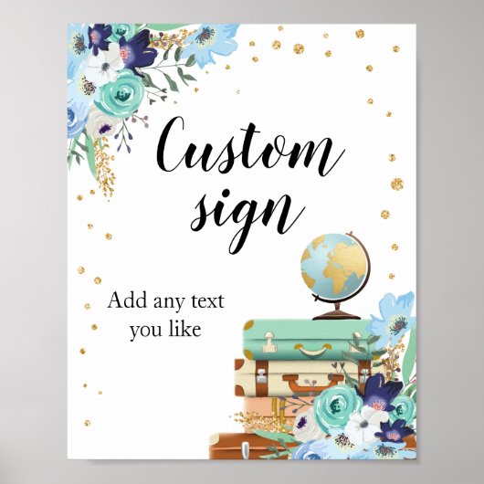 スイートアドベンチャー サイン トラベル シャワー カスタム グローブ (正面)