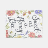 スイートアハニービーフリースブランケット フリースブランケット (正面(横))