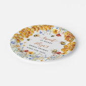 スイートアハニービーワイルドフラワーシックブライダルシャワー ペーパープレート (アングル)