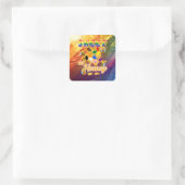 スイートアハニープライドティー – LGBTQ+プライド月 スクエアシール (バッグ)