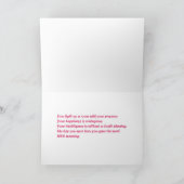 スイートアフリカンアメリカンガール誕生日 カード (内部)