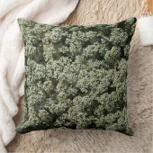 スイートアリスサムフラワーホワイトフローラ クッション (ブランケット)