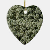 スイートアリスサムフラワーホワイトフローラ セラミックオーナメント (右)