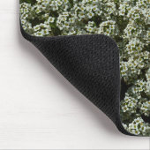 スイートアリスサムフラワーホワイトフローラ マウスパッド (コーナー)