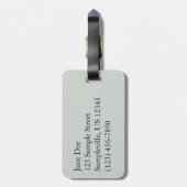スイートアリスサムフラワーホワイトフローラ ラゲッジタグ (裏面縦)