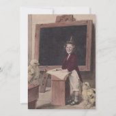 スイートアンティークスクール先生教育招待状 招待状 (正面)