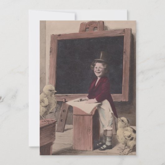 スイートアンティークスクール先生教育招待状 招待状 (正面)