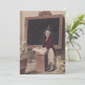 スイートアンティークスクール先生教育招待状 招待状 (スタンド正面)