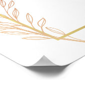 スイートアーエレガントチバレリーナウェルカムベビーシャワー ポスター (角)