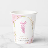 スイートアーエレガントチバレリーナシューズベビーシャワー 紙コップ (正面)